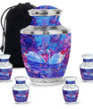 Dual Swan Cremation Urns For Human Ashes - Mini Urn Set For Ashes