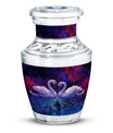 Dual Swan Cremation Urns For Human Ashes - Burial Urns For Adult