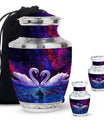 Dual Swan Cremation Urns For Human Ashes - Burial Urns For Adult