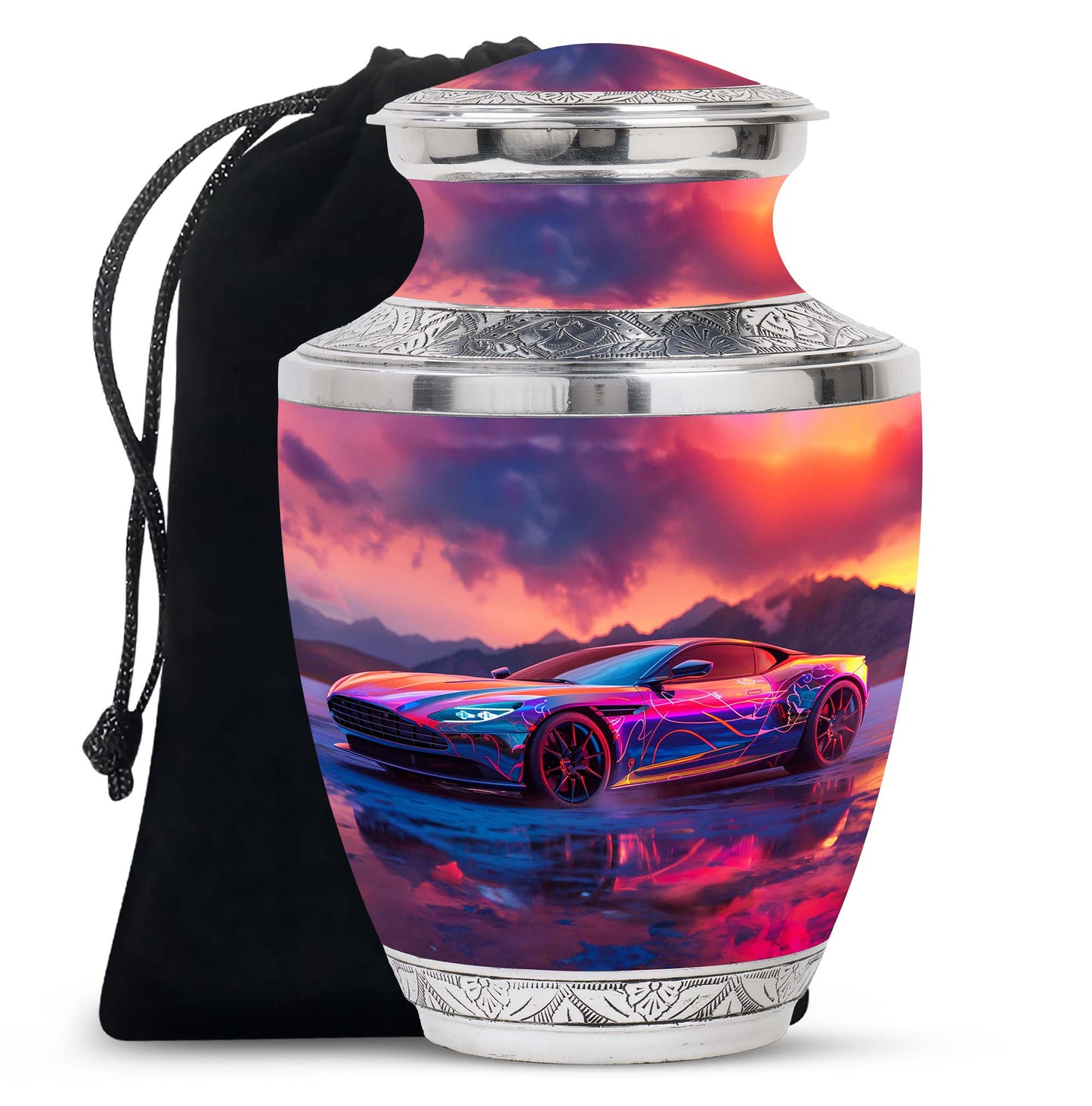 Personalized Car Keepsake Urn for Human Ashes - 10-inch, 200 cu in - Yatskia