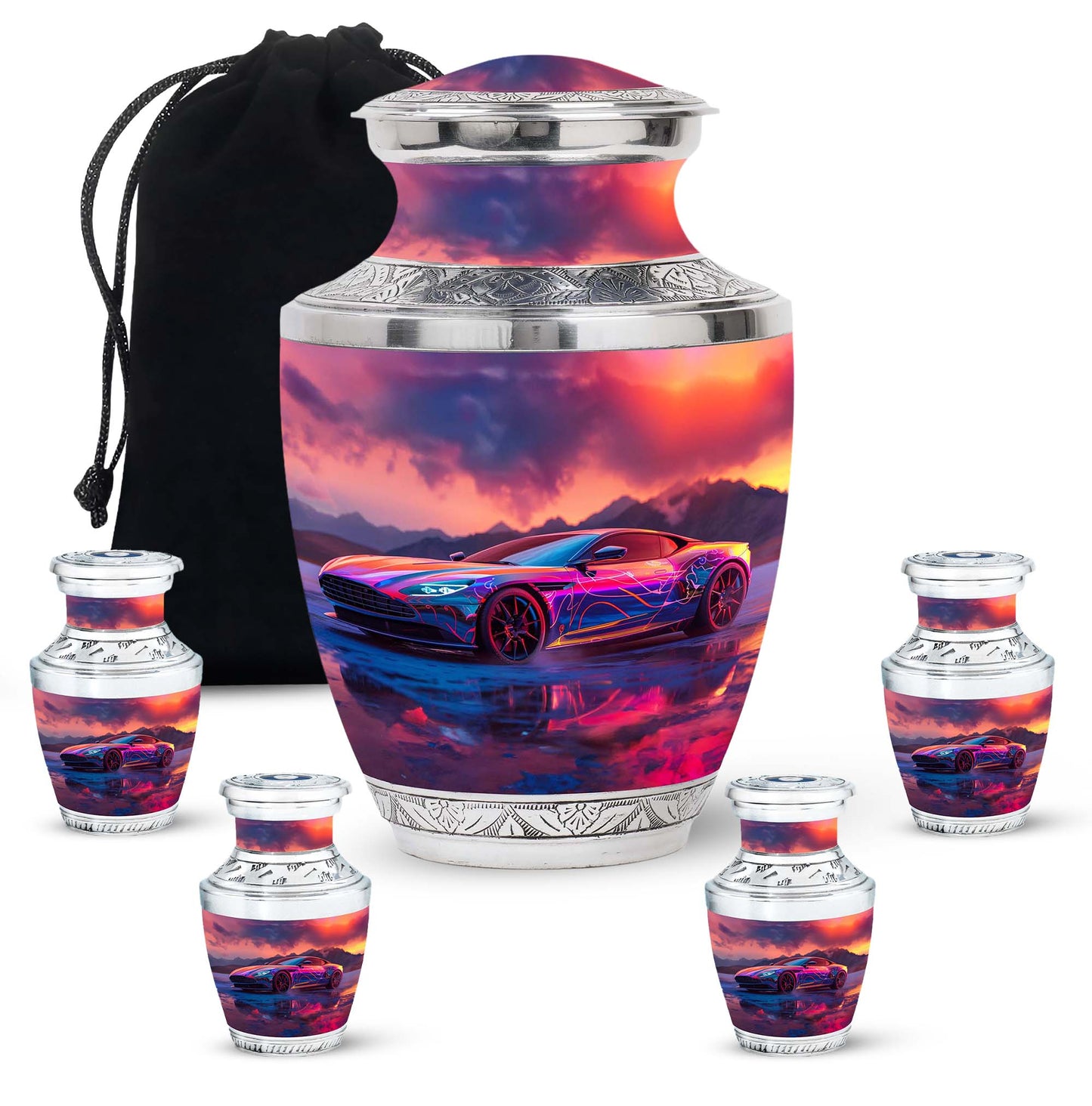 Personalized Car Keepsake Urn for Human Ashes - 10-inch, 200 cu in - Yatskia