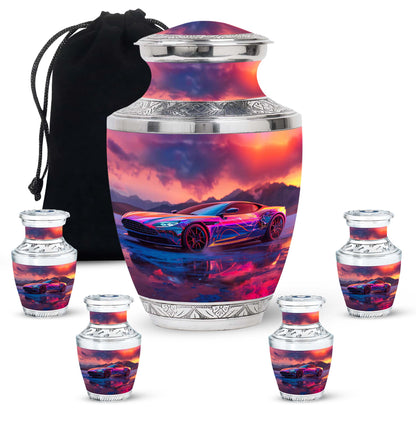 Personalized Car Keepsake Urn for Human Ashes - 10-inch, 200 cu in - Yatskia