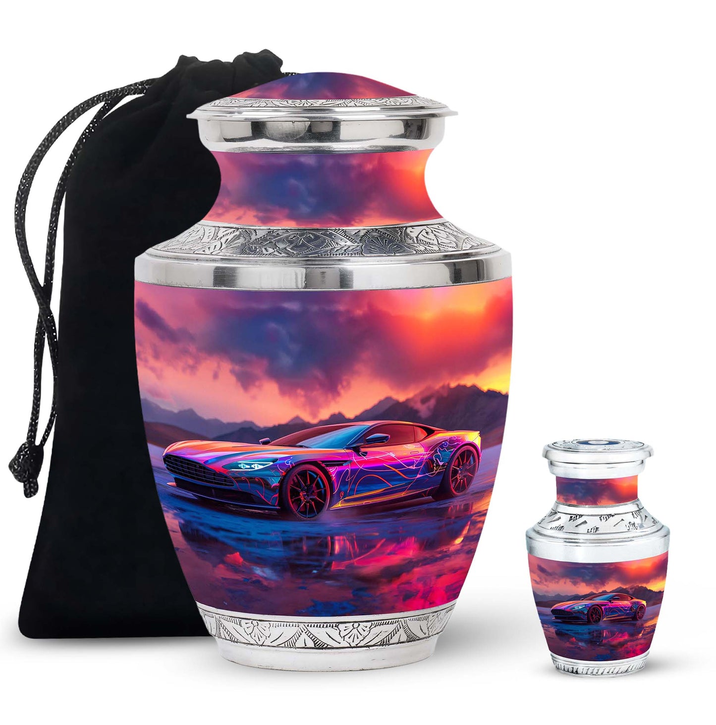 Personalized Car Keepsake Urn for Human Ashes - 10-inch, 200 cu in - Yatskia
