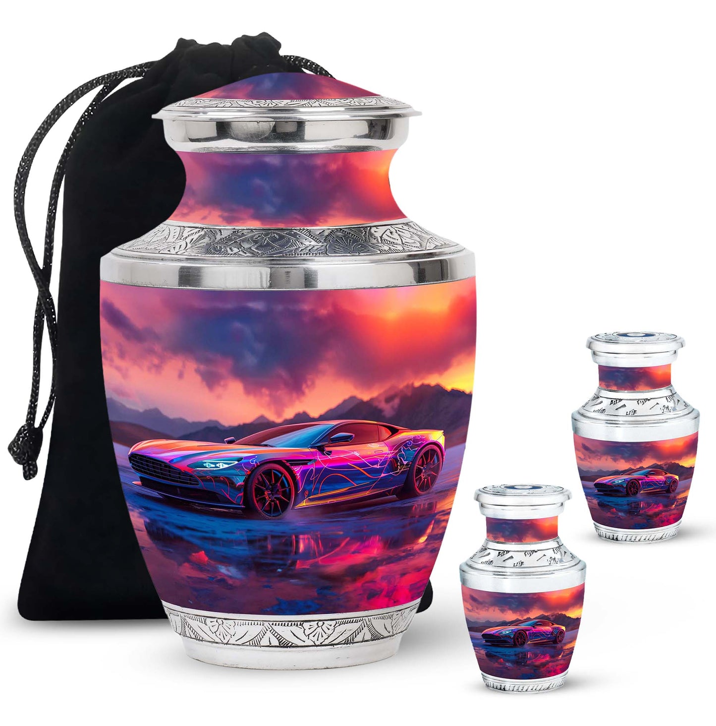 Personalized Car Keepsake Urn for Human Ashes - 10-inch, 200 cu in - Yatskia
