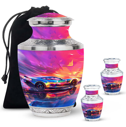 Personalized Car Keepsake Urn for Adults - 10-inch, 200 cu in - Yatskia