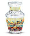 Teal Bicycle Cremation Urns For Human Ashes - Funeral Urns For Adult