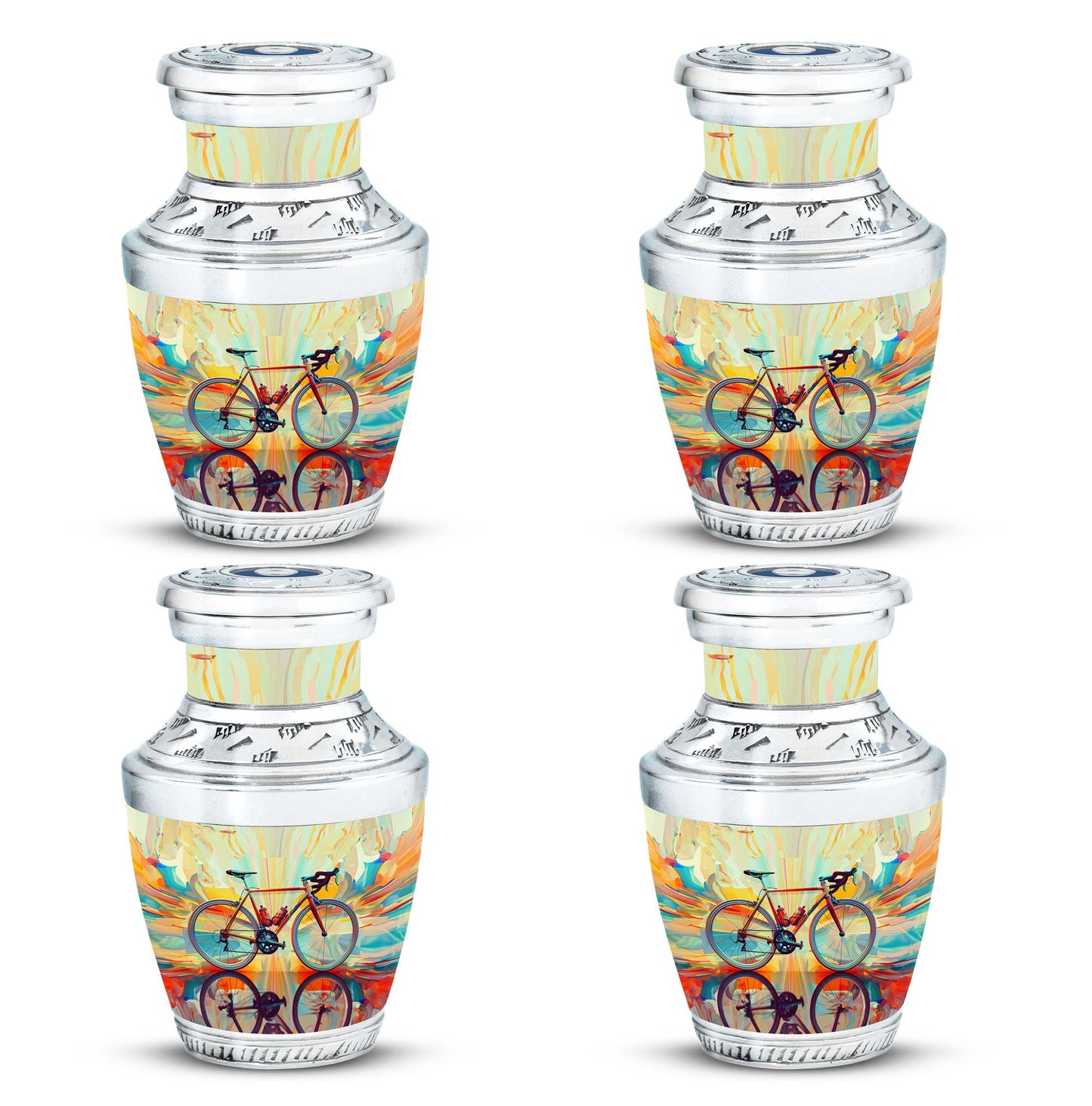 Heartfelt Bicycle Memorial Urn for Cyclists Keepsake Human Ashes Urn