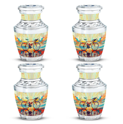 Heartfelt Bicycle Memorial Urn for Cyclists Keepsake Human Ashes Urn