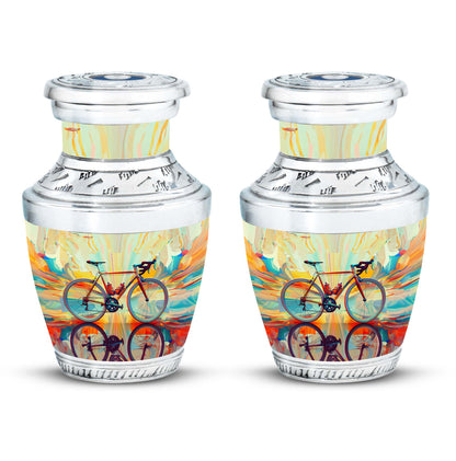 Heartfelt Bicycle Memorial Urn for Cyclists Keepsake Human Ashes Urn