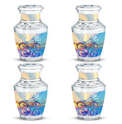 Personalized Bicycle Keepsake Urn for Human Ashes - 10-inch, 200 cu in - Yatskia