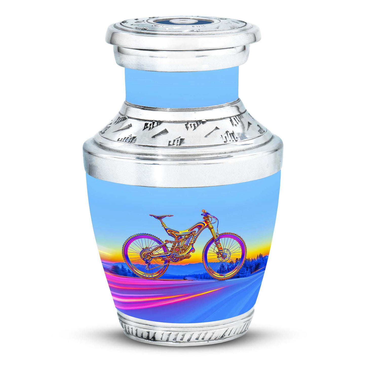 Personalized Bicycle Cremation Urn for Adult - 10-inch, 200 cu in - Yatskia