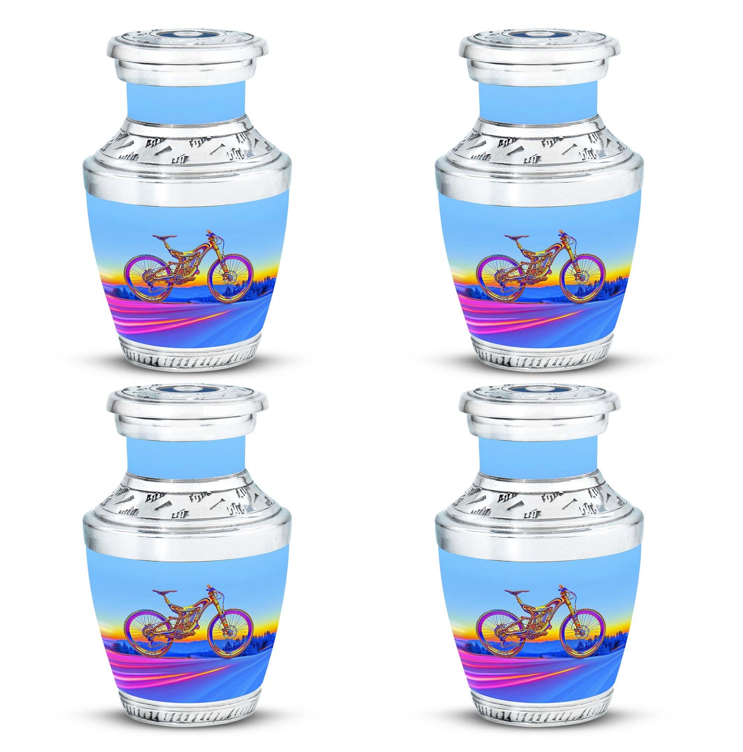 Personalized Bicycle Cremation Urn for Adult - 10-inch, 200 cu in - Yatskia