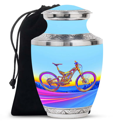 Personalized Bicycle Cremation Urn for Adult - 10-inch, 200 cu in - Yatskia