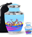 Vibrant Bicycle Urn for Human Ashes - Cremation Urns For Adult