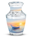 Sunset Boat Urn for Human Ashes - Boat Cremation Urns For Adults