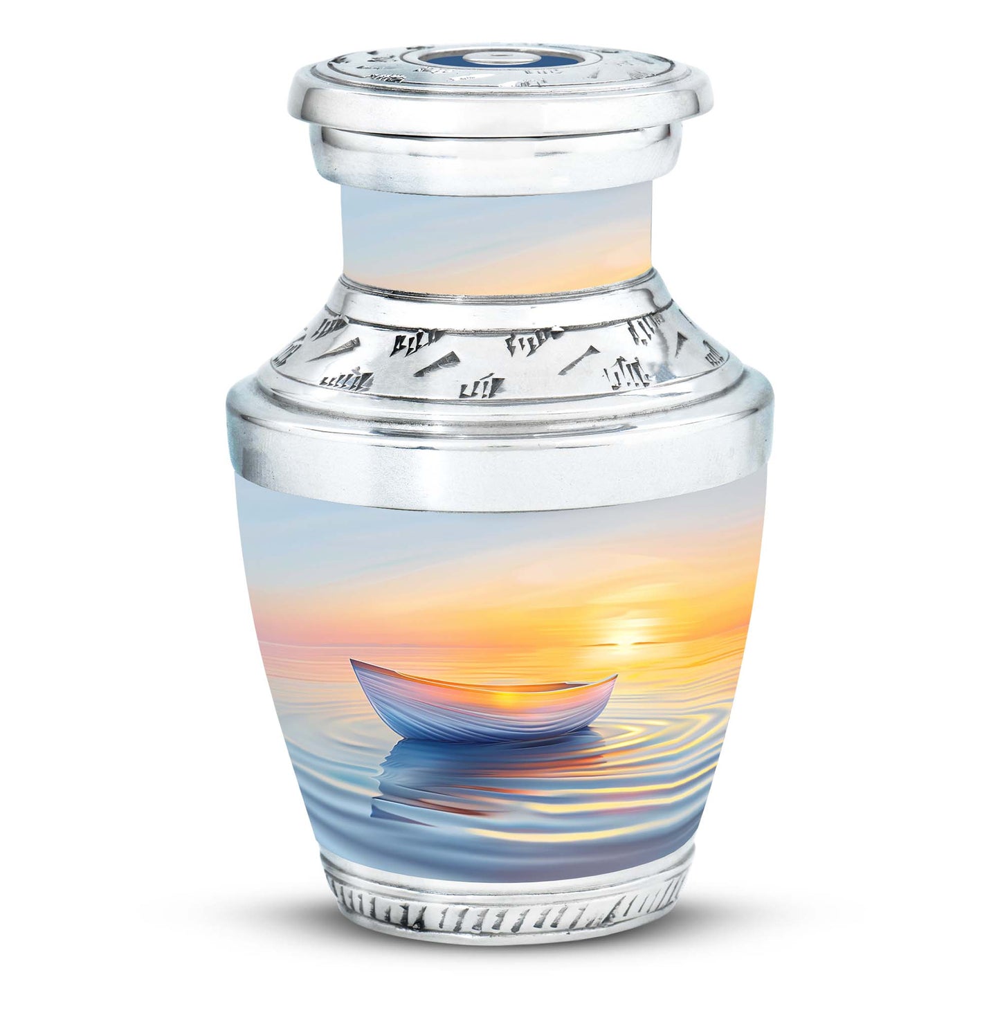 Personalized Sunset Cremation Urn for Adults - 10-inch, 200 cu in - Yatskia