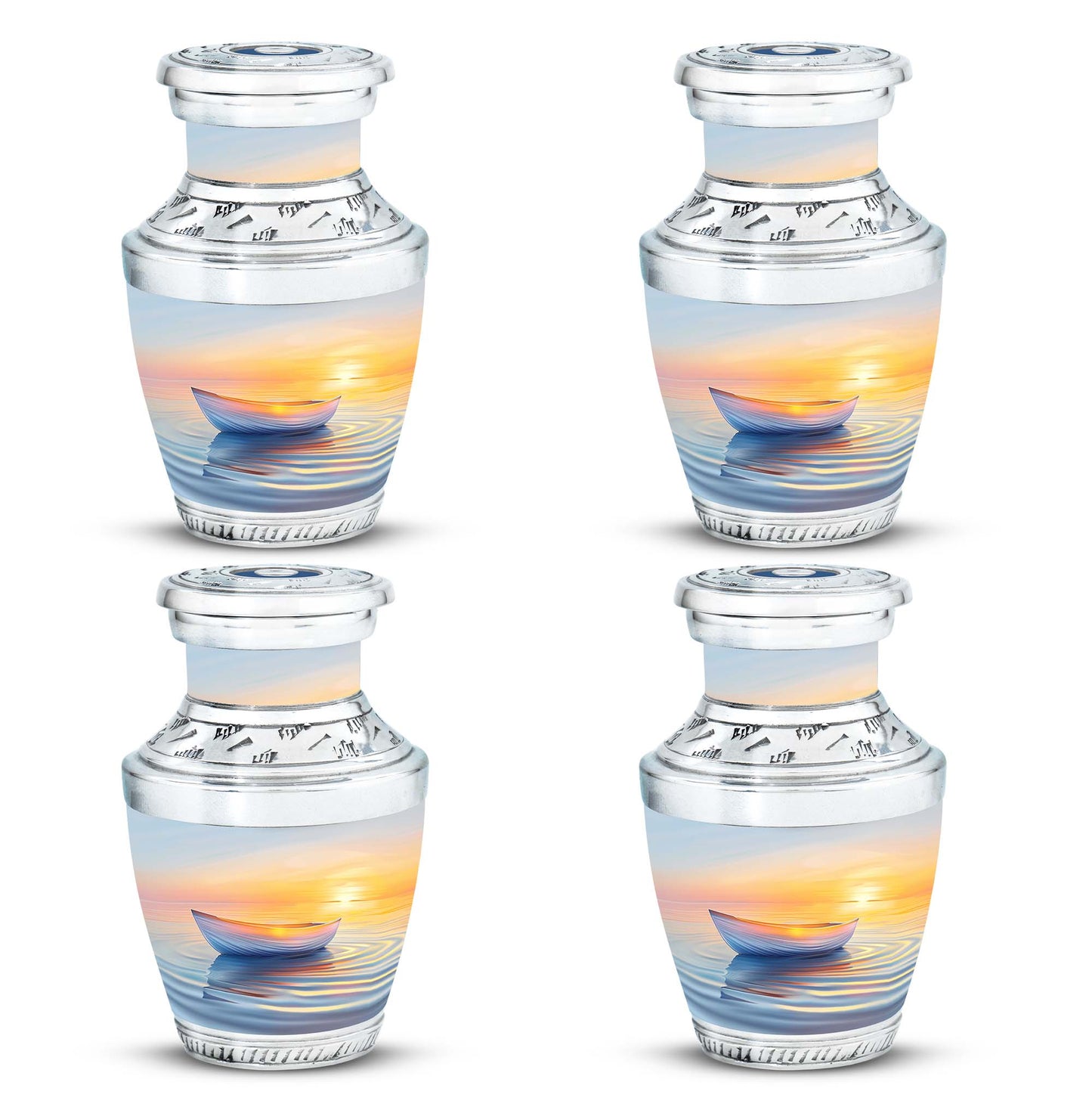 Personalized Sunset Cremation Urn for Adults - 10-inch, 200 cu in - Yatskia