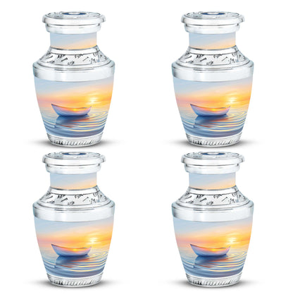 Personalized Sunset Cremation Urn for Adults - 10-inch, 200 cu in - Yatskia