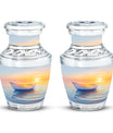Sunset Boat Urn for Human Ashes - Boat Cremation Urns For Adults