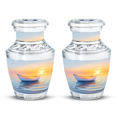 Personalized Sunset Cremation Urn for Adults - 10-inch, 200 cu in - Yatskia