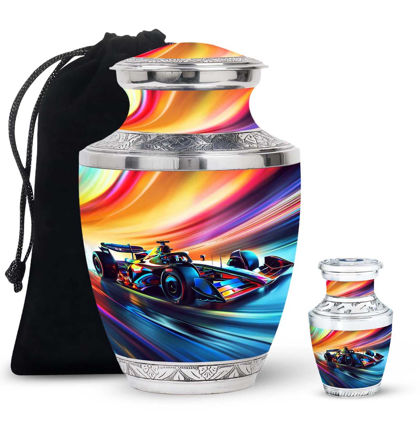 Personalized Car Cremation Urn for Human Ashes - 10-inch, 200 cu in - Yatskia