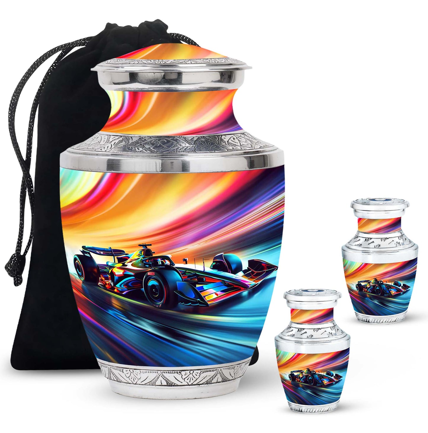 Personalized Car Cremation Urn for Human Ashes - 10-inch, 200 cu in - Yatskia