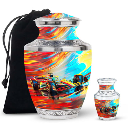 Personalized Car Cremation Urn for Human Ashes - 10-inch, 200 cu in - Yatskia