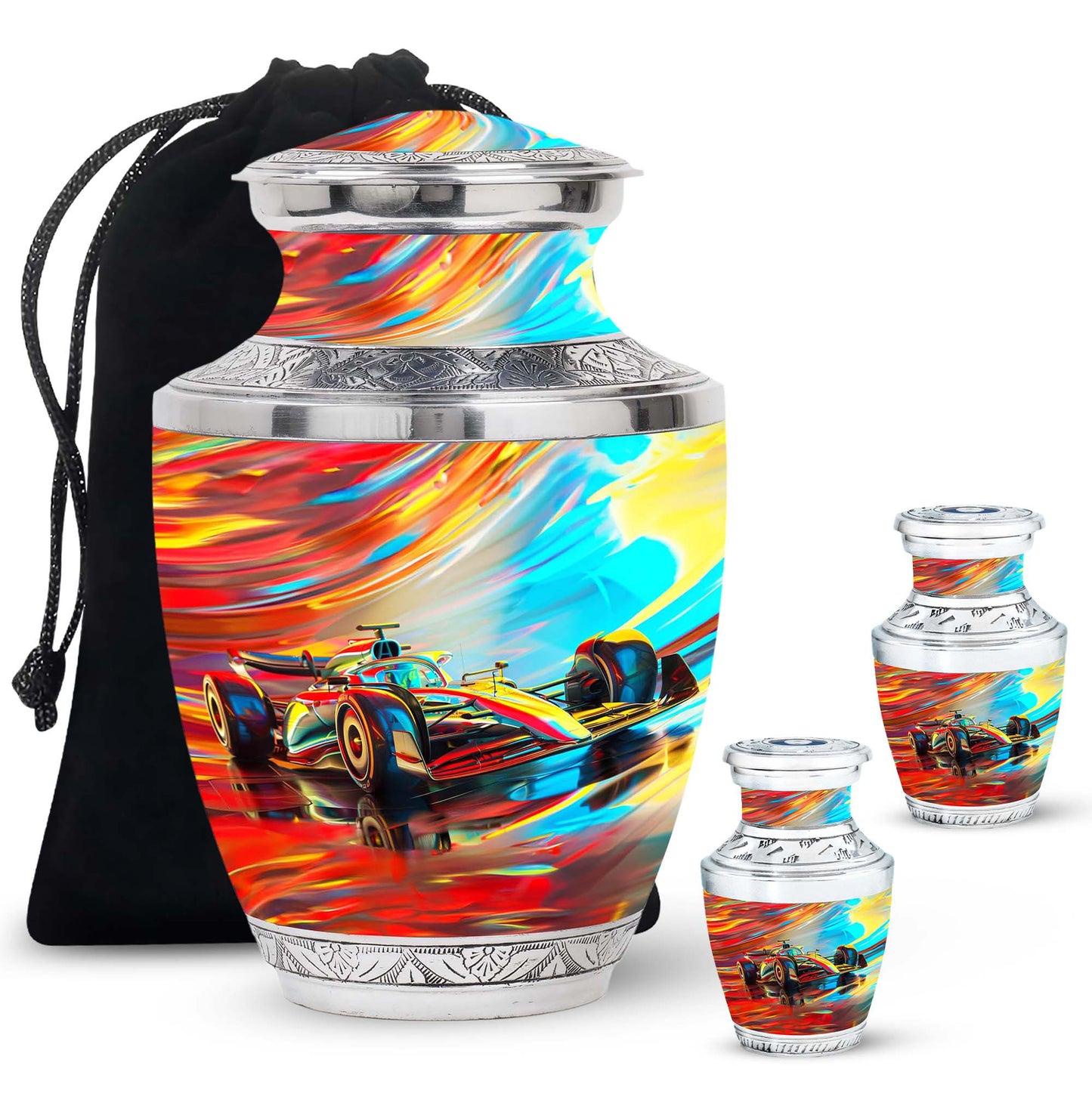 Personalized Car Cremation Urn for Human Ashes - 10-inch, 200 cu in - Yatskia