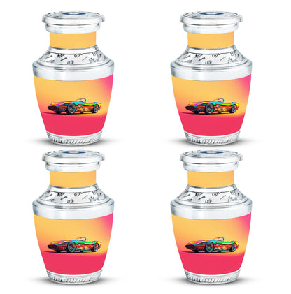 Colorful Personalized Car Cremation Urn for Dad - 10-inch, 200 cu in - Yatskia