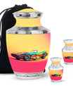 Colorful Race Car Cremation Urn - Decorative Funeral Urns For Dad Ashes