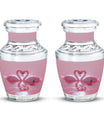 Pink Couple Swan Urn for Ashes – Beautiful Love-Themed Memorial Urn
