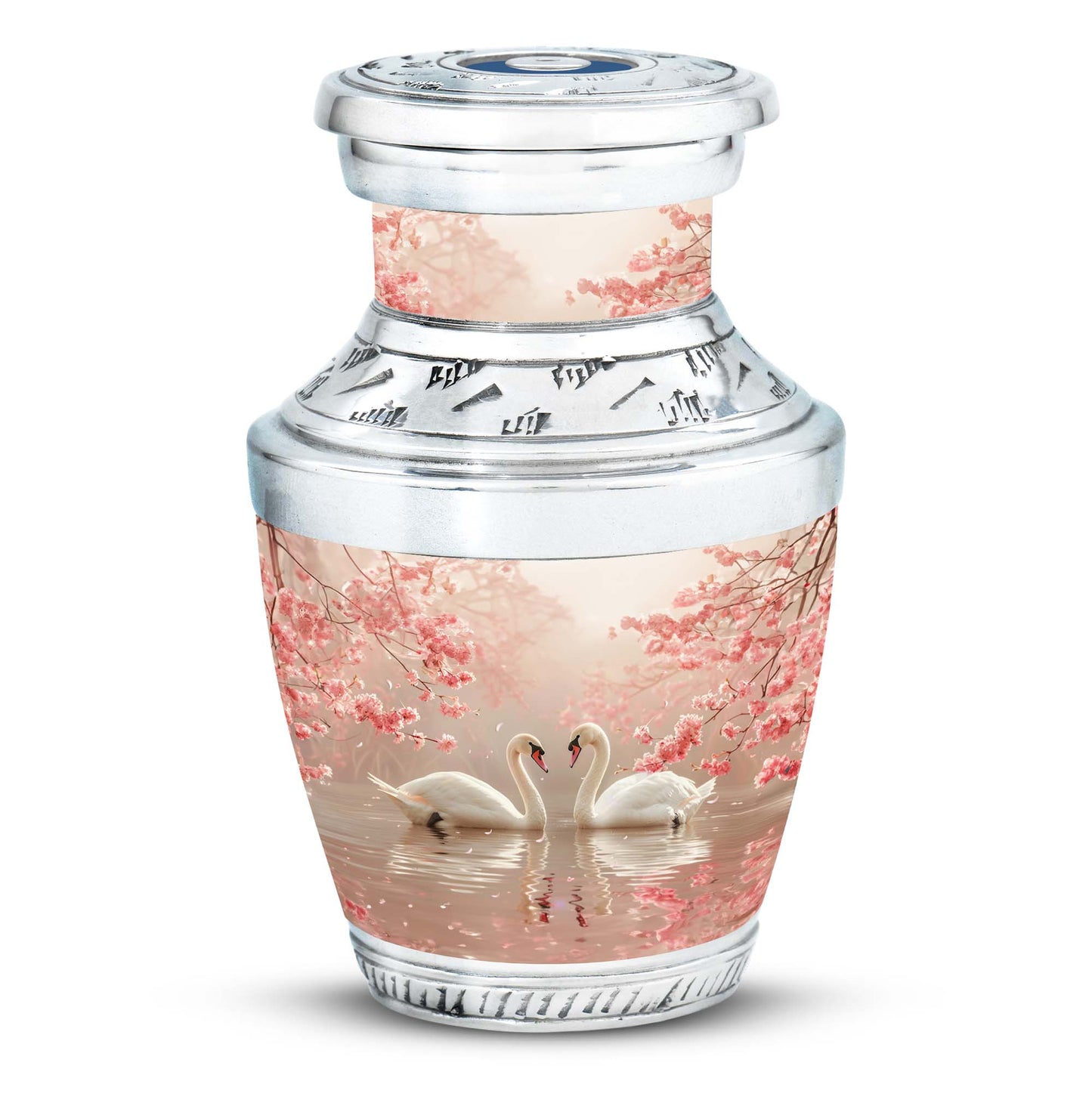 Personalized Swan Cremation Urn for Human Ashes - 10-inch, 200 cu in - Yatskia