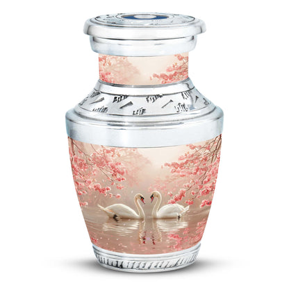 Personalized Swan Cremation Urn for Human Ashes - 10-inch, 200 cu in - Yatskia