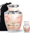 Swan and Cherry Blossom Cremation Urn – Elegant Memorial for Ashes