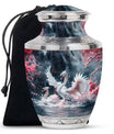 White Swan Funeral Urn - Large Urns For Human Ashes Adult Female