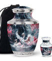 White Swan Funeral Urn - Large Urns For Human Ashes Adult Female