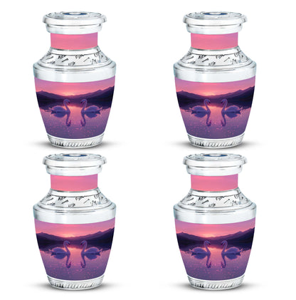 Pink Personalized Bird Cremation Urn for Human Ashes - 10-inch, 200 cu in - Yatskia