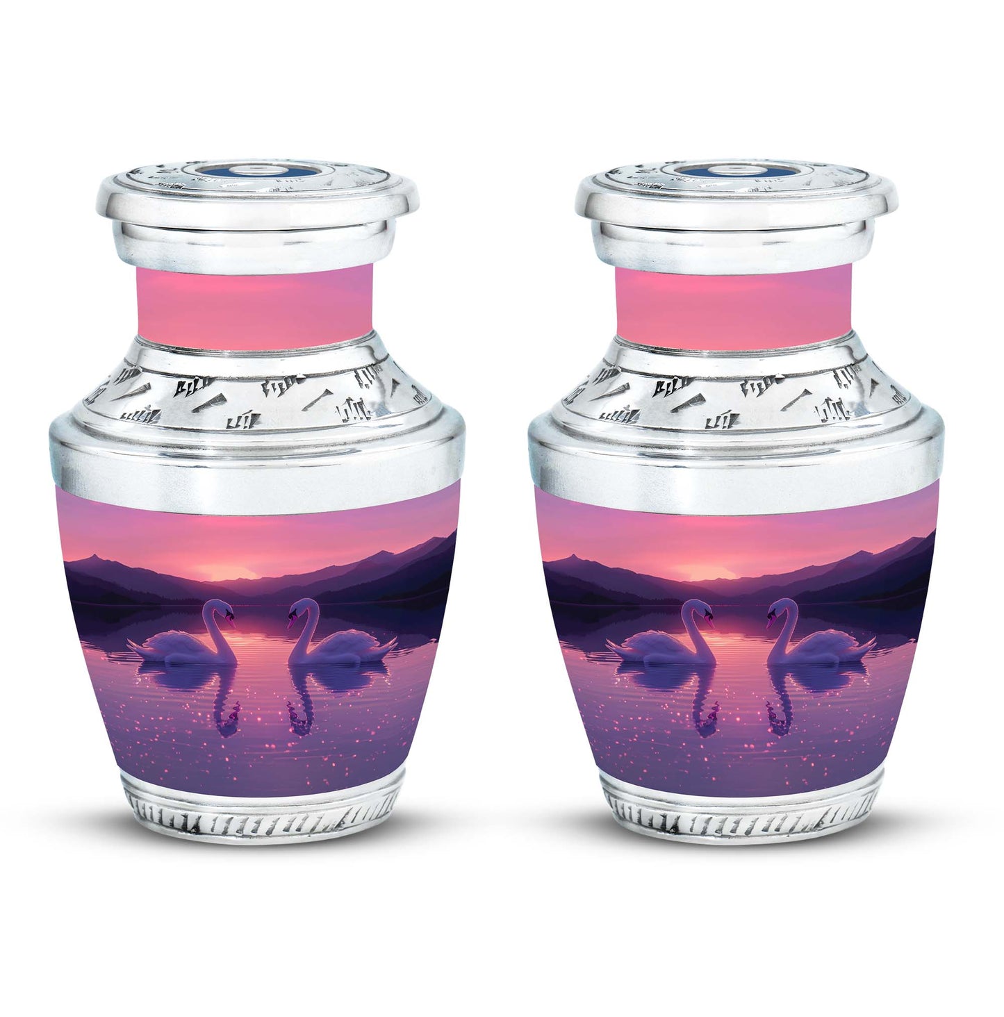 Pink Personalized Bird Cremation Urn for Human Ashes - 10-inch, 200 cu in - Yatskia