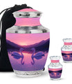 Pink Couple Swan Urn – Elegant Memorial Cremation Urn For Couple Ashes