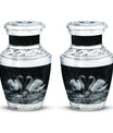 Double Swan Cremation Urns For Human Ashes - Memorial Urn for Mom and Dad