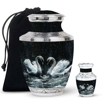 Personalized Bird Cremation Urn for Mom - 10-inch, 200 cu in - Yatskia