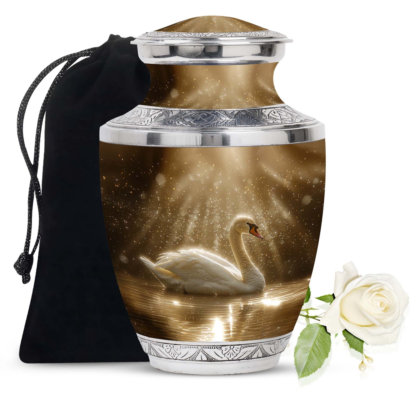 Personalized Bird Cremation Urn for Adults - 10-inch, 200 cu in - Yatskia