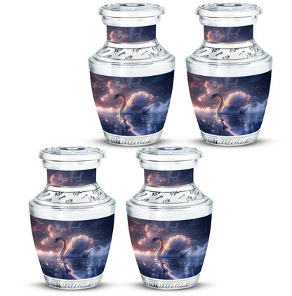 Personalized Swan Cremation Urn for Human Ashes - 10-inch, 200 cu in - Yatskia