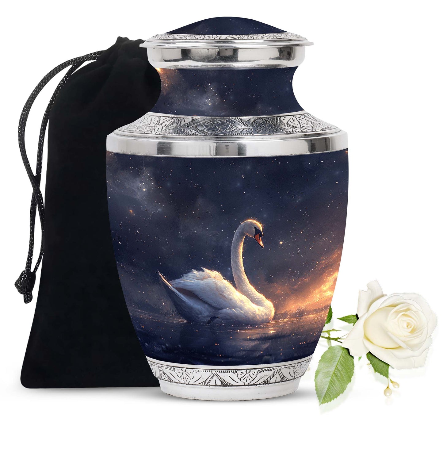 Personalized Bird Cremation Urn for Women - 10-inch, 200 cu in - Yatskia