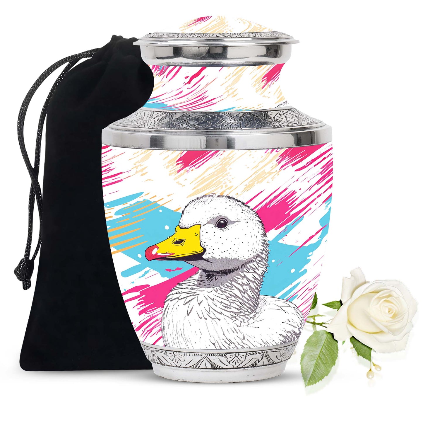 Personalized Bird Cremation Urn for Human Ashes - 10-inch, 200 cu in - Yatskia