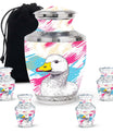Pop Art Duck Splash - Swan Urns Funeral Large Cremation Urns