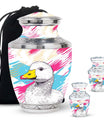 Pop Art Duck Splash - Swan Urns Funeral Large Cremation Urns