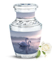 Dual Swan Cremation Urn For Human Ashes For Men and Women