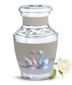 Duo Swan Keepsake Cremation Urn For Human Ashes - Mini Urns For Ashes