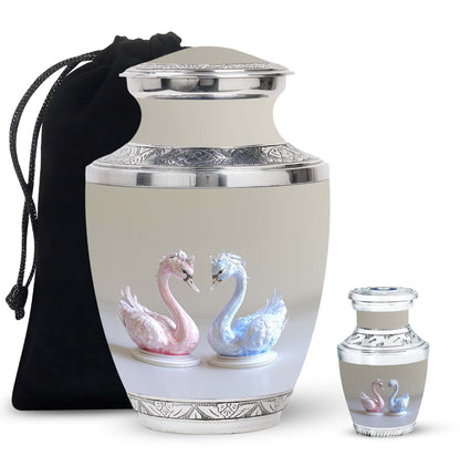 Personalized Bird Keepsake Urn for Human Ashes - 3-inch, 3 cu in - Yatskia